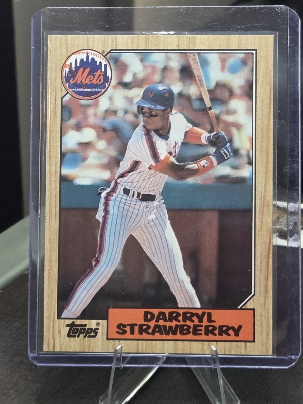 Topps Card — Blue, Yellow, White Mets Style Back